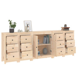 Buffet 230x35x80 cm Bois massif de pin