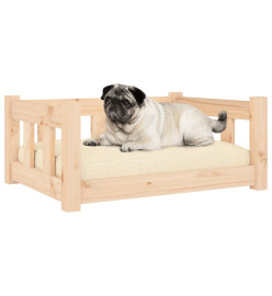 Lit pour chien 65,5x50,5x28 cm Bois de pin solide