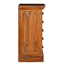 Armoire à 5 tiroirs 35x30x60 cm Bois de teck solide