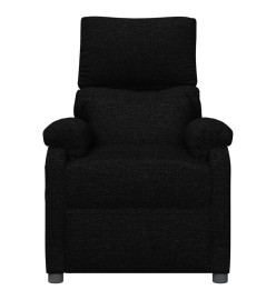 Fauteuil inclinable électrique Noir Tissu