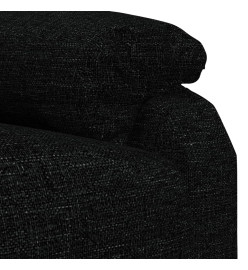 Fauteuil inclinable électrique Noir Tissu