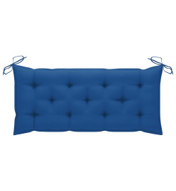 Banc de jardin avec coussin 120 cm Bambou