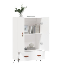 Buffet haut blanc 69,5x31x115 cm bois d'ingénierie