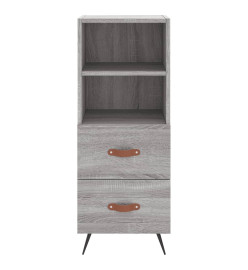 Buffet haut Sonoma gris 34,5x34x180 cm Bois d'ingénierie