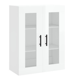 Armoire murale blanc brillant 69,5x34x90 cm