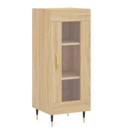 Buffet haut Chêne sonoma 34,5x34x180 cm Bois d'ingénierie