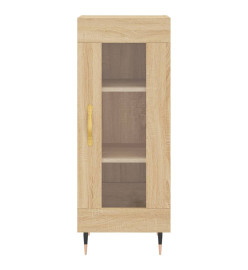 Buffet haut Chêne sonoma 34,5x34x180 cm Bois d'ingénierie