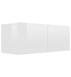 Ensemble de meubles TV 8 pcs Blanc brillant Bois d'ingénierie