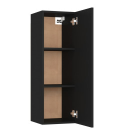 Meubles TV 2 pcs Noir 30,5x30x90 cm Aggloméré