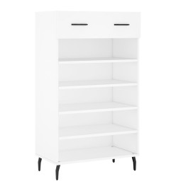 Armoire à chaussures blanc 60x35x105 cm bois d'ingénierie