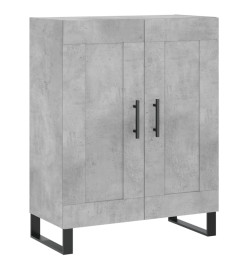 Buffet haut Gris béton 69,5x34x180 cm Bois d'ingénierie