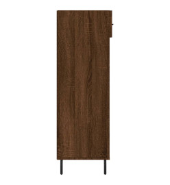 Armoire à chaussures chêne marron 60x35x105cm bois d'ingénierie