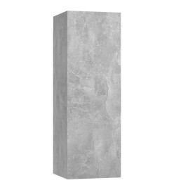 Ensemble de meubles TV 4 pcs Gris béton Aggloméré