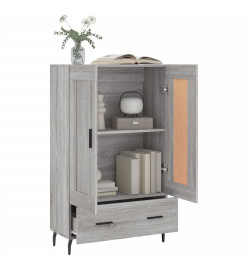 Buffet haut sonoma gris 69,5x31x115 cm bois d'ingénierie