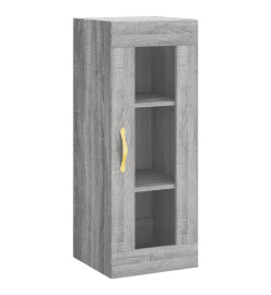 Buffet haut Sonoma gris 34,5x34x180 cm Bois d'ingénierie