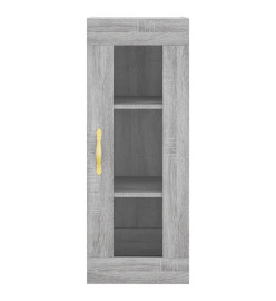 Buffet haut Sonoma gris 34,5x34x180 cm Bois d'ingénierie