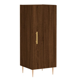 Buffet haut Chêne marron 34,5x34x180 cm Bois d'ingénierie