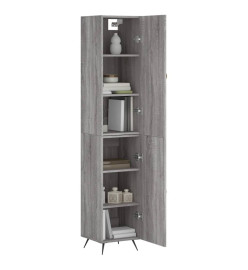 Buffet haut Sonoma gris 34,5x34x180 cm Bois d'ingénierie