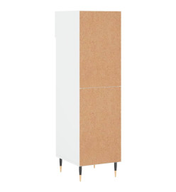 Armoire à chaussure Blanc brillant 30x35x105 cm Bois ingénierie