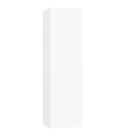 Ensemble de meuble TV 4 pcs Blanc Aggloméré