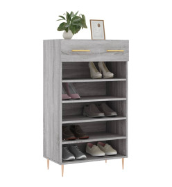 Armoire à chaussures sonoma gris 60x35x105 cm bois d'ingénierie