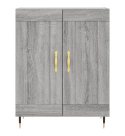 Buffet haut Sonoma gris 69,5x34x180 cm Bois d'ingénierie