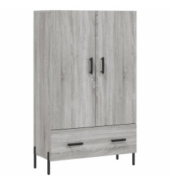 Buffet haut sonoma gris 69,5x31x115 cm bois d'ingénierie