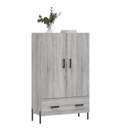 Buffet haut sonoma gris 69,5x31x115 cm bois d'ingénierie