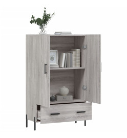 Buffet haut sonoma gris 69,5x31x115 cm bois d'ingénierie