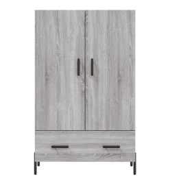 Buffet haut sonoma gris 69,5x31x115 cm bois d'ingénierie