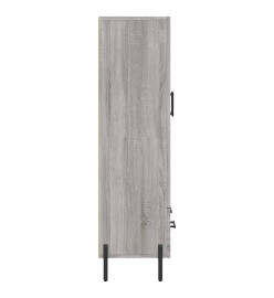 Buffet haut sonoma gris 69,5x31x115 cm bois d'ingénierie