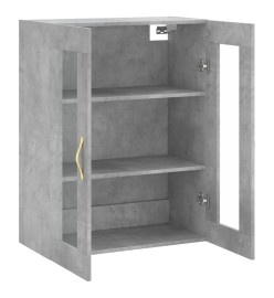 Armoire murale gris béton 69,5x34x90 cm