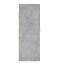 Armoires murales 2 pcs gris béton bois d'ingénierie