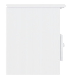 Meuble TV et tiroirs ALTA blanc 100x35x41 cm bois massif de pin