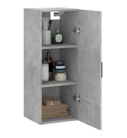 Armoire murale gris béton 34,5x34x90 cm