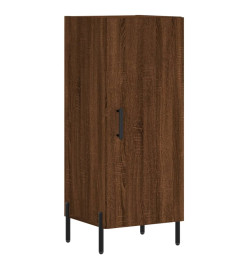 Buffet haut Chêne marron 34,5x34x180 cm Bois d'ingénierie