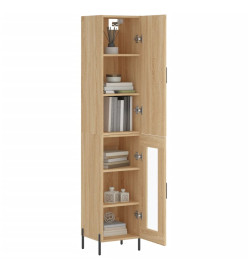 Buffet haut Chêne sonoma 34,5x34x180 cm Bois d'ingénierie