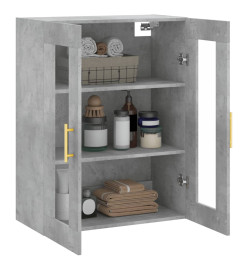 Armoire murale gris béton 69,5x34x90 cm