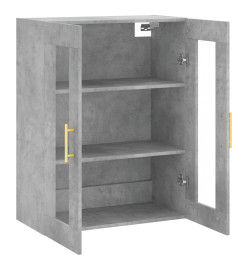 Armoire murale gris béton 69,5x34x90 cm