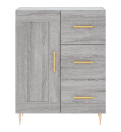 Buffet haut Sonoma gris 69,5x34x180 cm Bois d'ingénierie