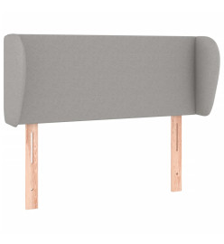 Tête de lit avec oreilles Gris clair 83x23x78/88 cm Tissu