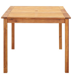 Mobilier à dîner 7 pcs Résine tressée et bois d'acacia Gris