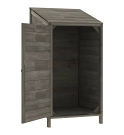 Remise de jardin Anthracite 55x52x112 cm Bois de sapin solide