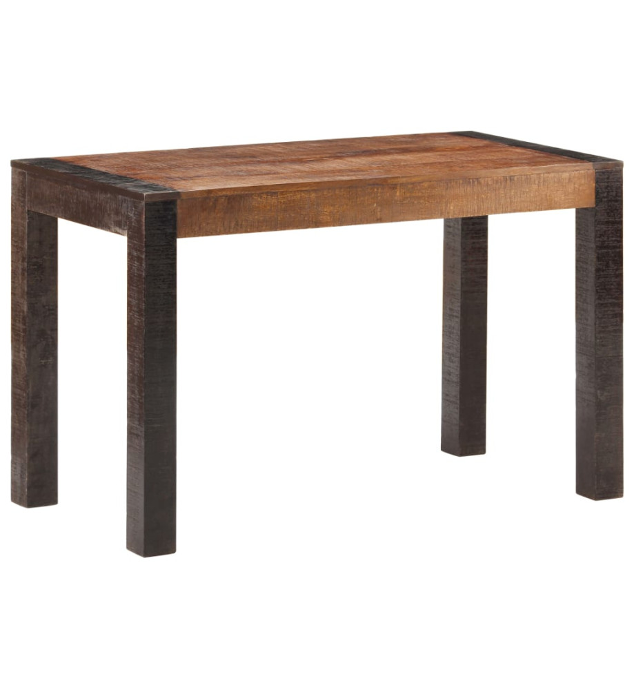 Table à dîner 120x60x76 cm Bois de manguier solide brut