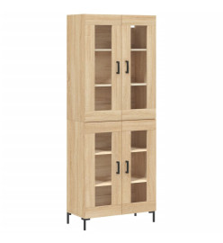 Buffet haut Chêne sonoma 69,5x34x180 cm Bois d'ingénierie