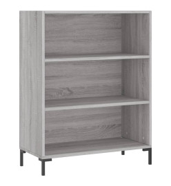 Buffet haut Sonoma gris 69,5x34x180 cm Bois d'ingénierie