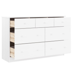 Commode ALTA blanc 112x35x73 cm bois massif de pin