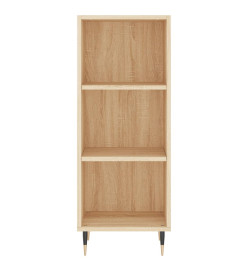 Buffet haut Chêne sonoma 34,5x34x180 cm Bois d'ingénierie