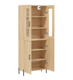 Buffet haut Chêne sonoma 69,5x34x180 cm Bois d'ingénierie