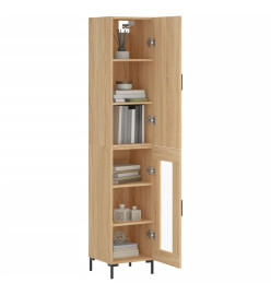 Buffet haut Chêne sonoma 34,5x34x180 cm Bois d'ingénierie